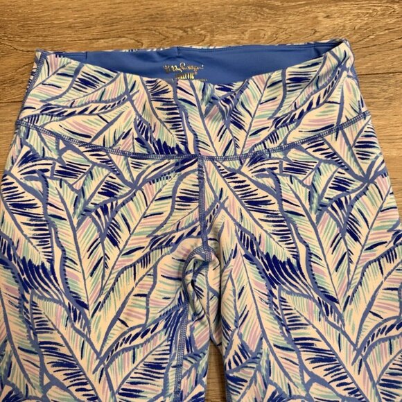 Lilly Pulitzer Luxletic Jolena Weekender Lets Mango Crop Leggings Size Small S‎ - Picture 3 of 6
